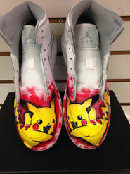 airbrushed shoes