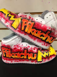 airbrushed shoes